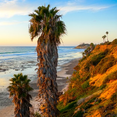 San Elijo State Beach in Encinitas, California.