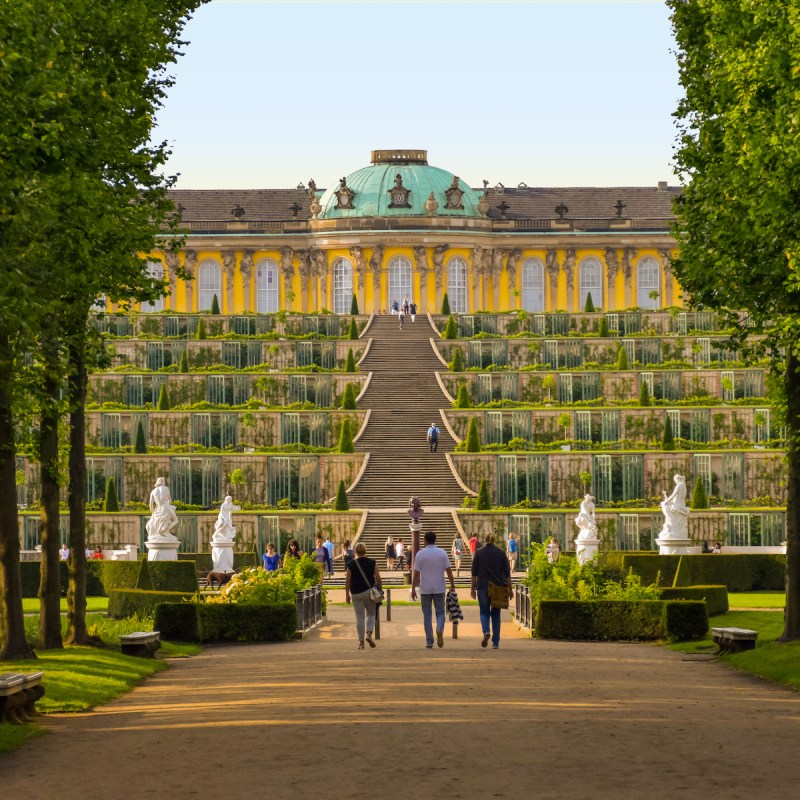 Sanssouci Palace in Potsam, Germany.