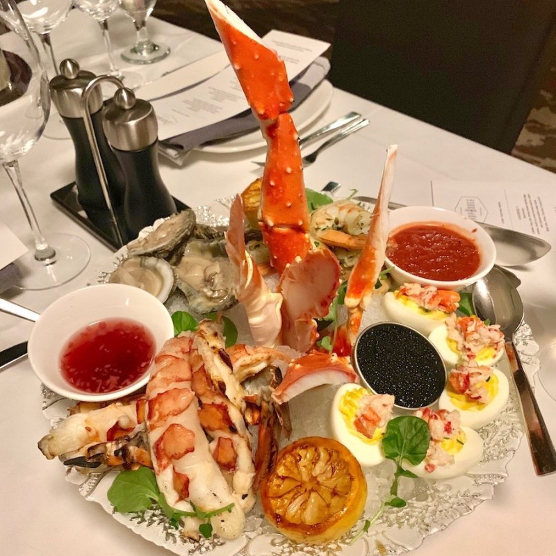 Seafood platter from Geneva ChopHouse.