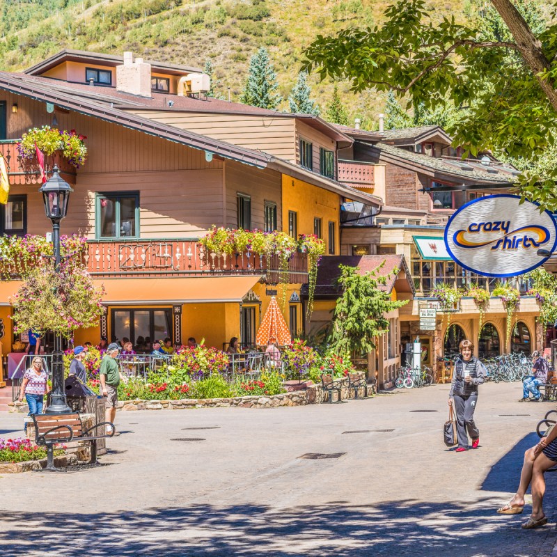 Shops in Vail, Colorado.