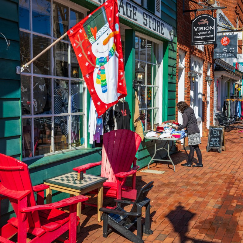 Downtown Davidson, North Carolina.