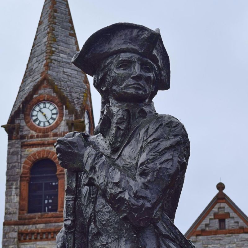 Statue in Concord, MA.