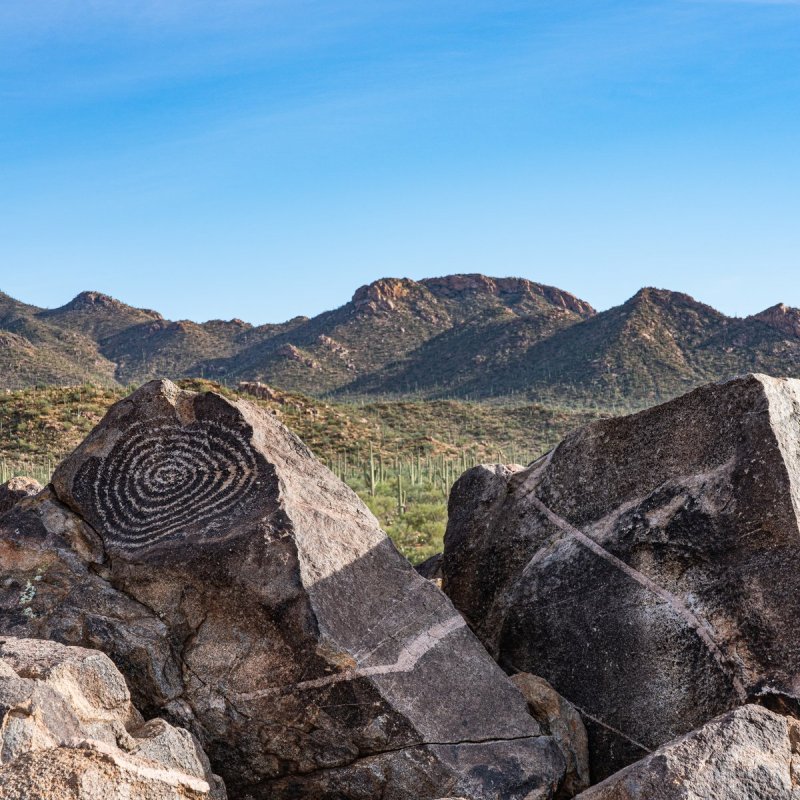 Signal Hill Petroglyph Area, Marana, Arizona.