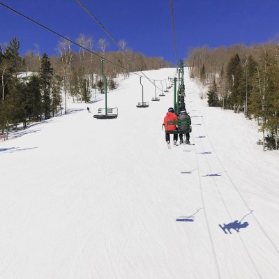 Ski slopes at the Lutsen Mountains in Minnesota.