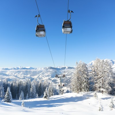 Ski slopes in Austria.