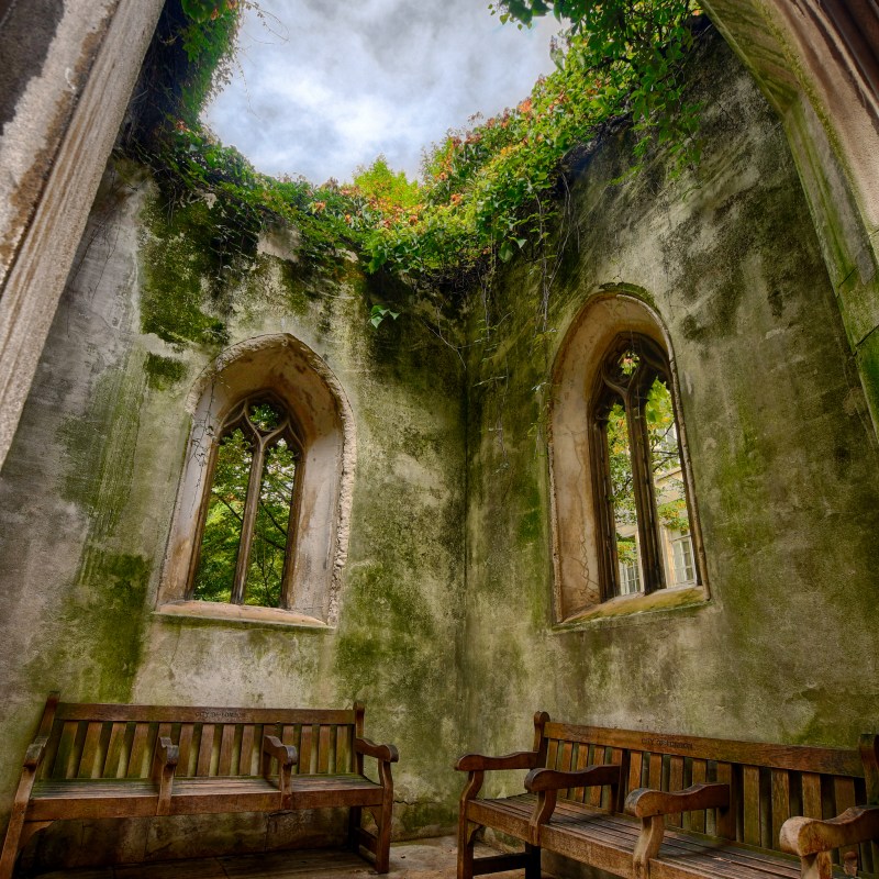 St. Dunstan In The East, a church in London.