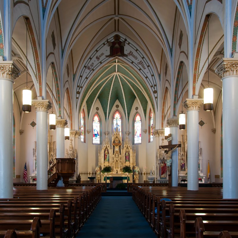 St. Mary’s Catholic Church In Fredericksburg in Texas.