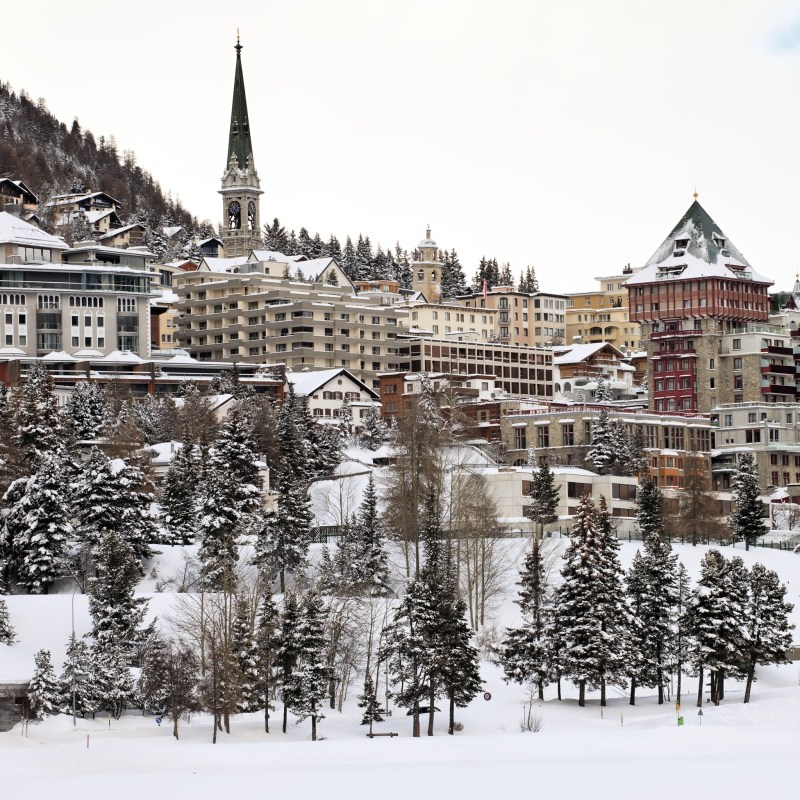 St. Moritz, Switzerland, during February.