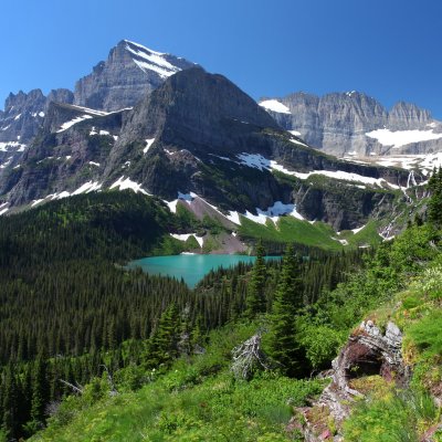 Stunning views of Glacier National Park.