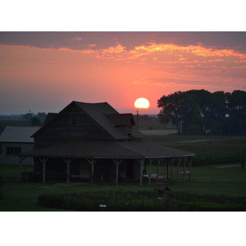 Sunrise in De Smet, South Dakota.