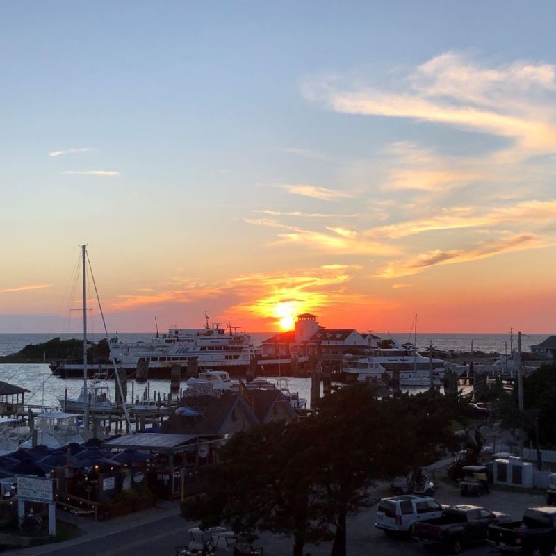 Sunset on Ocracoke Island, North Carolina.