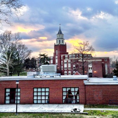 Sunset over the Southern Illinois University campus in Carbondale.