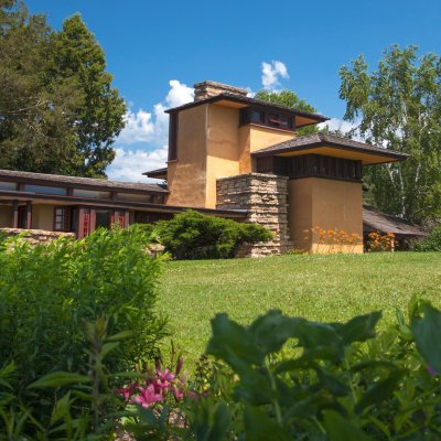 Taliesin, a Frank Lloyd Wright design in Spring Green, Wisconsin.