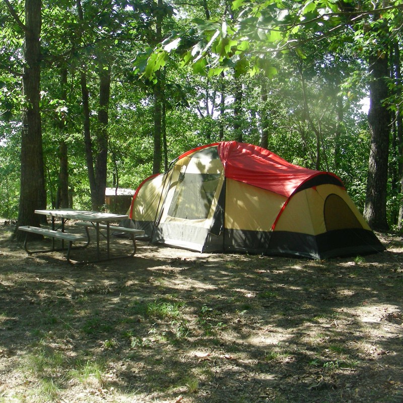 Tent camping in Alabama.