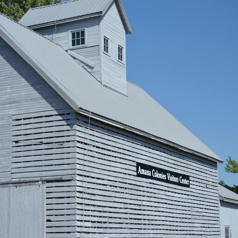 The Amana Colonies Visitor Center in Iowa.