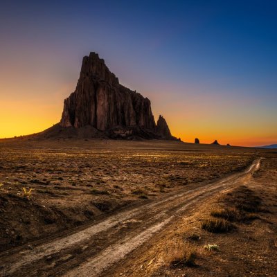 The awe-striking Shiprock in the Navajo Nation.