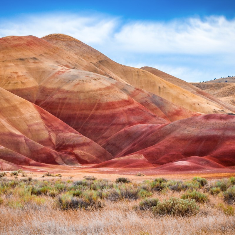 The beautiful Painted Hills of Oregon.