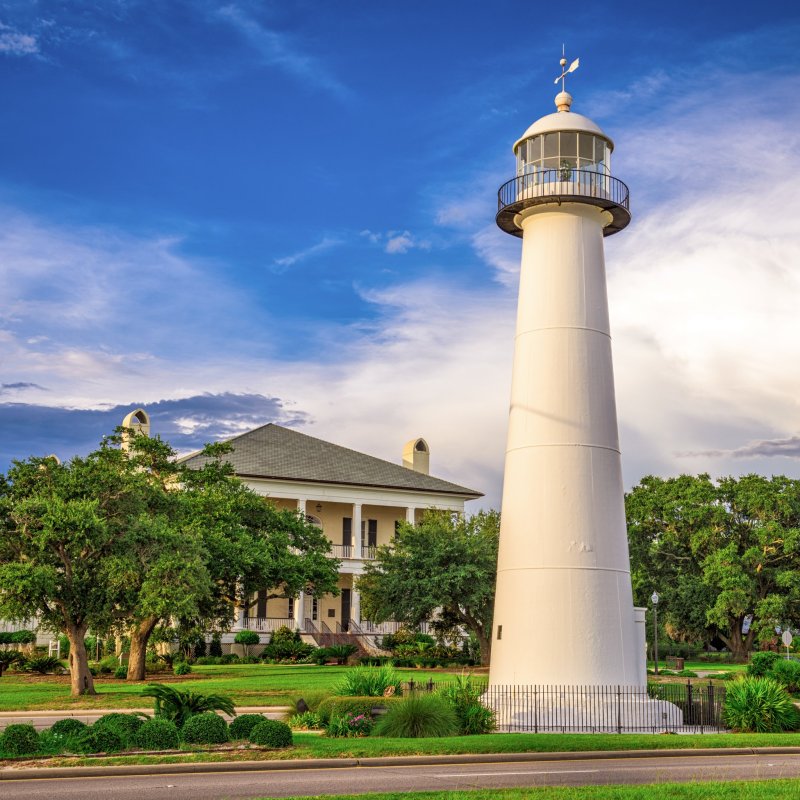 The Biloxi Lighthouse in Mississippi.