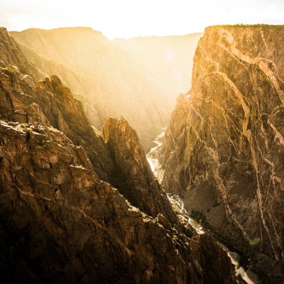 The Black Canyon in Colorado's Gunnison National Park.