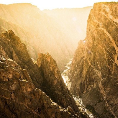 The Black Canyon in Colorado's Gunnison National Park.