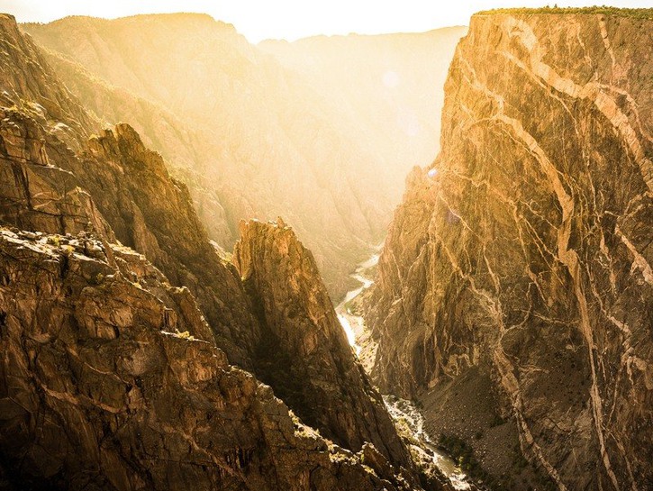 The Black Canyon in Colorado's Gunnison National Park.