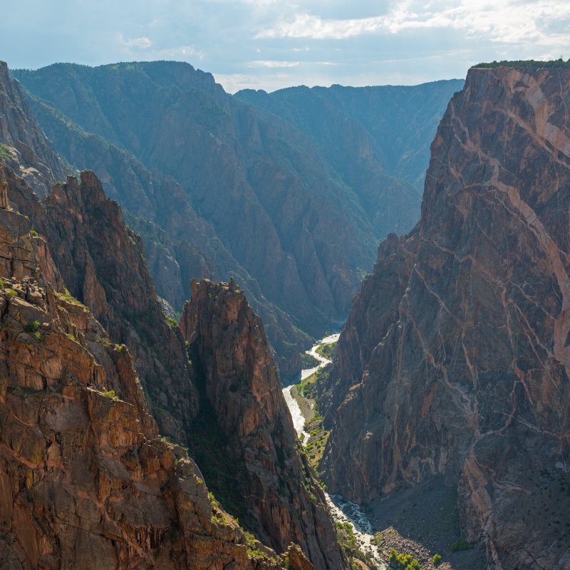 The Black Canyon in Gunnison National Park, Colorado.