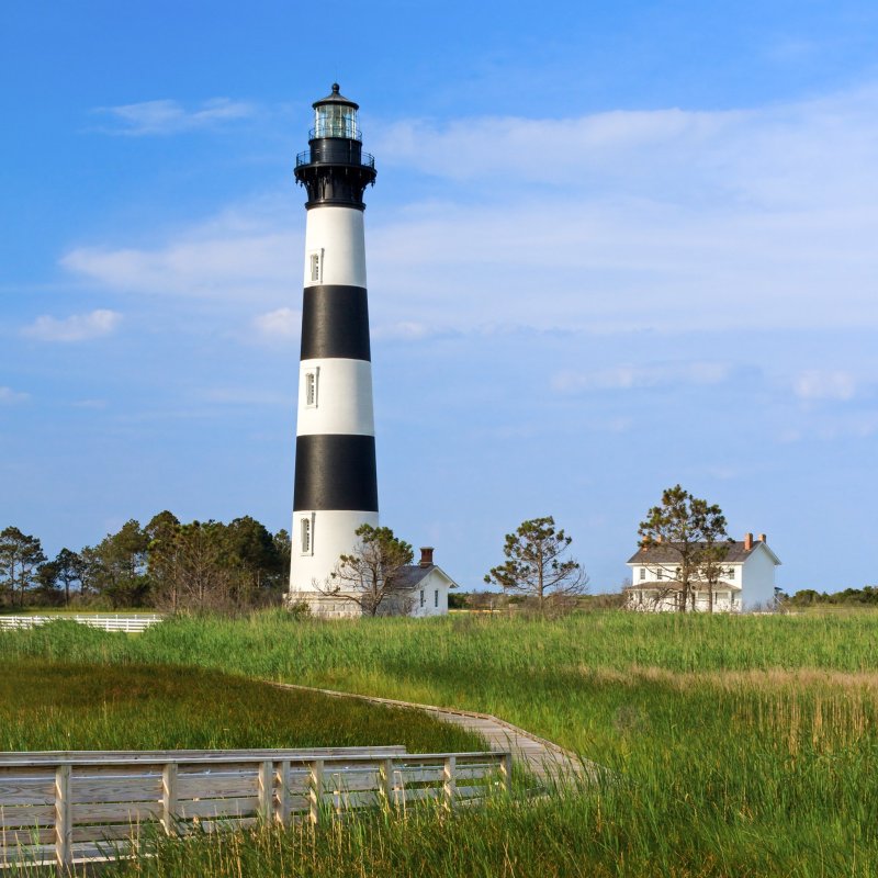The Bodie Island Light Station in North Carolina.