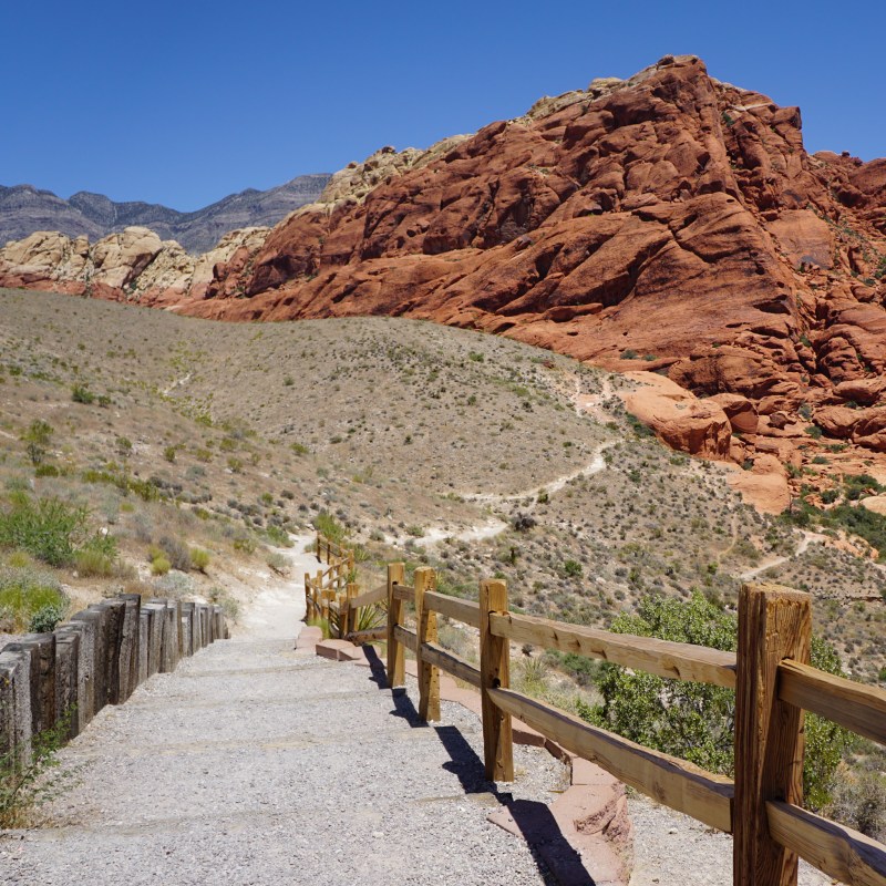 The Calico Hills Trail in Nevada's Red Rock Canyon National Conservation Area.