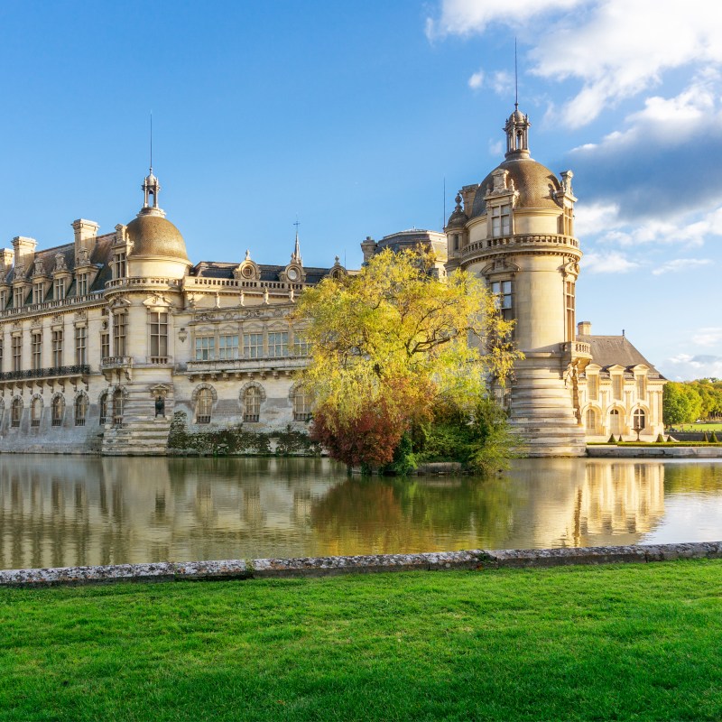 The Chateau de Chantilly in France.