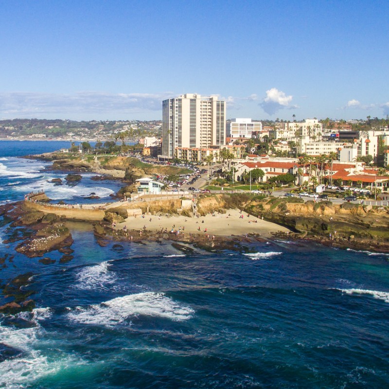 The coast of La Jolla, California.