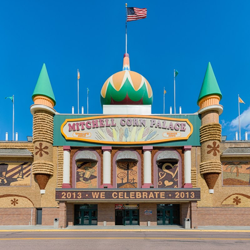 The Corn Palace in Mitchell, South Dakota.