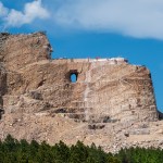 The Crazy Horse Memorial in South Dakota.