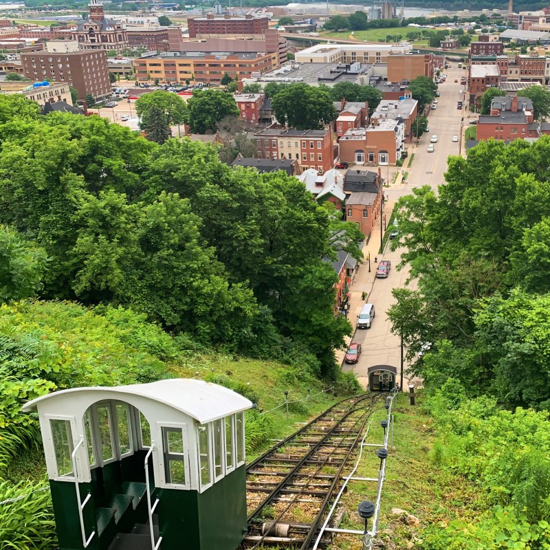 The Fenelon Place Elevator in Dubuque, Iowa.