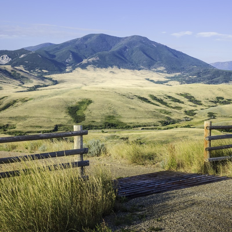 The foothills of Beartooth Mountains in Red Lodge, Montana.