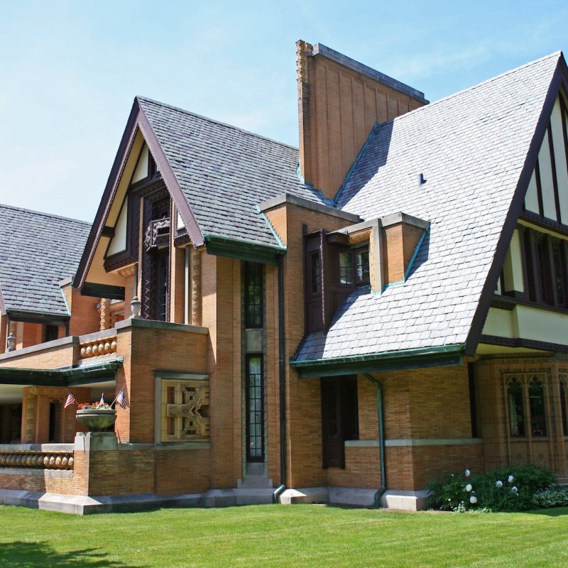 The Frank Lloyd Wright Home and Studio in Oak Park.