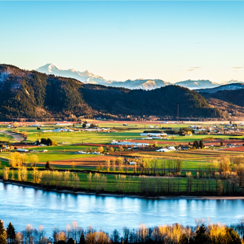 The Fraser Valleyin British Columbia on the Fraser River