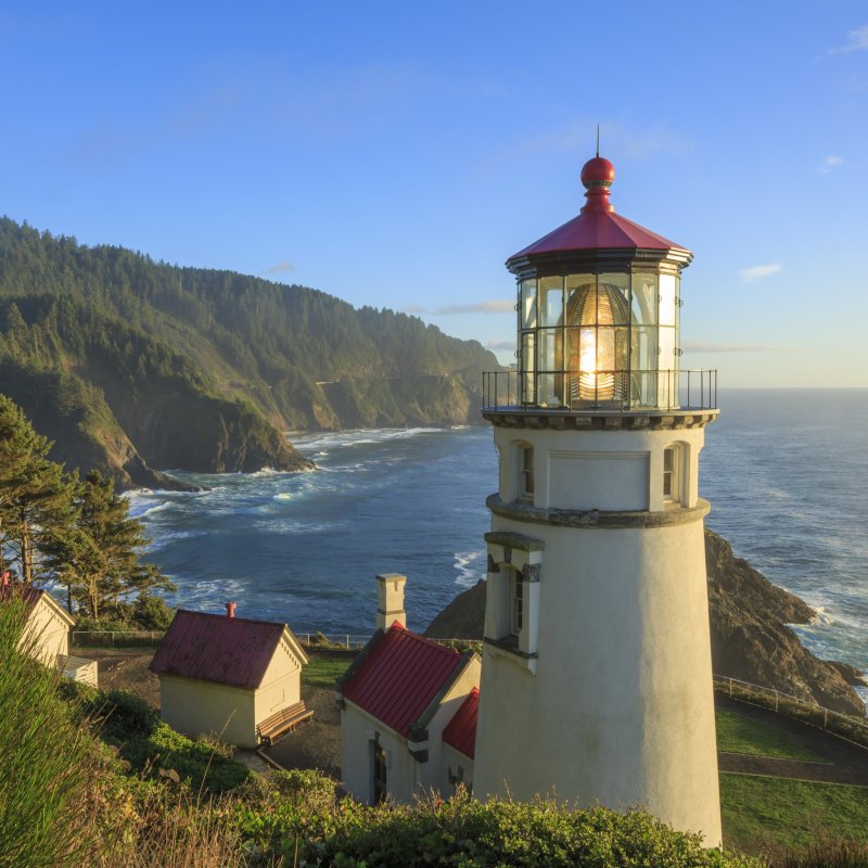The Heceta Head Lighthouse in Florence, Oregon.