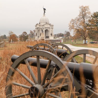 The historic Gettysburg Battlefield in Pennsylvania.