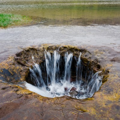 The hole in Oregon's Lost Lake.