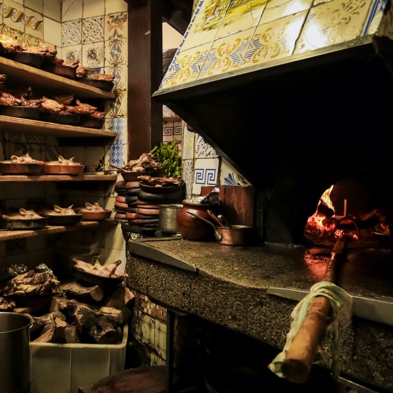 The kitchen at Madrid’s Restaurante Botin.