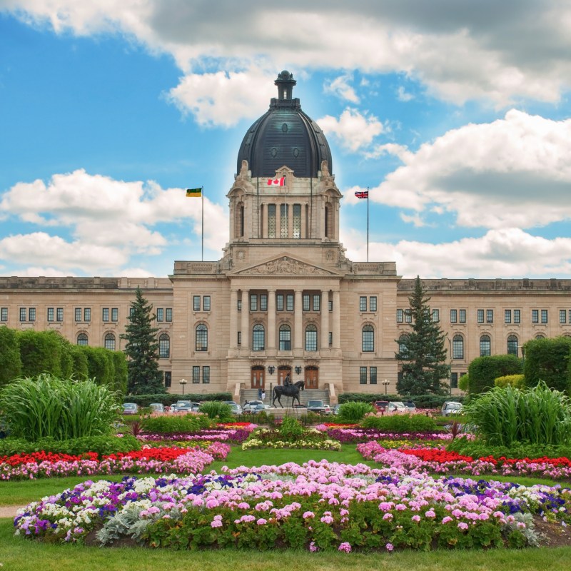 The Legislative Building in Regina, Saskatchewan.