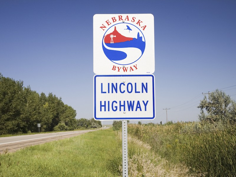 The Lincoln Highway in Grand Island, Nebraska.