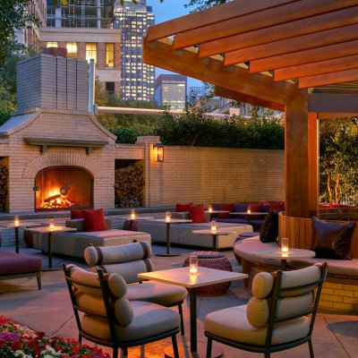 The Live Oak Bar at Fearing's Restaurant in Dallas, Texas.