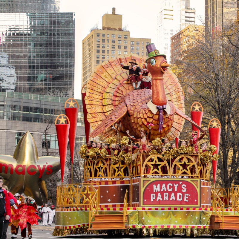 The Macy's Thanksgiving Day Parade in years past.