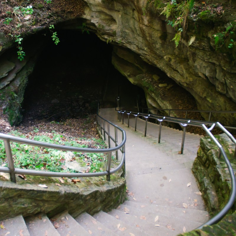 The main entrance to Mammoth Cave National Park.