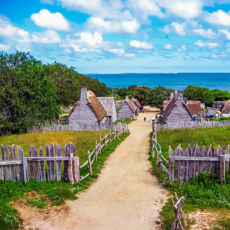 The main road to Plimoth Plantation.