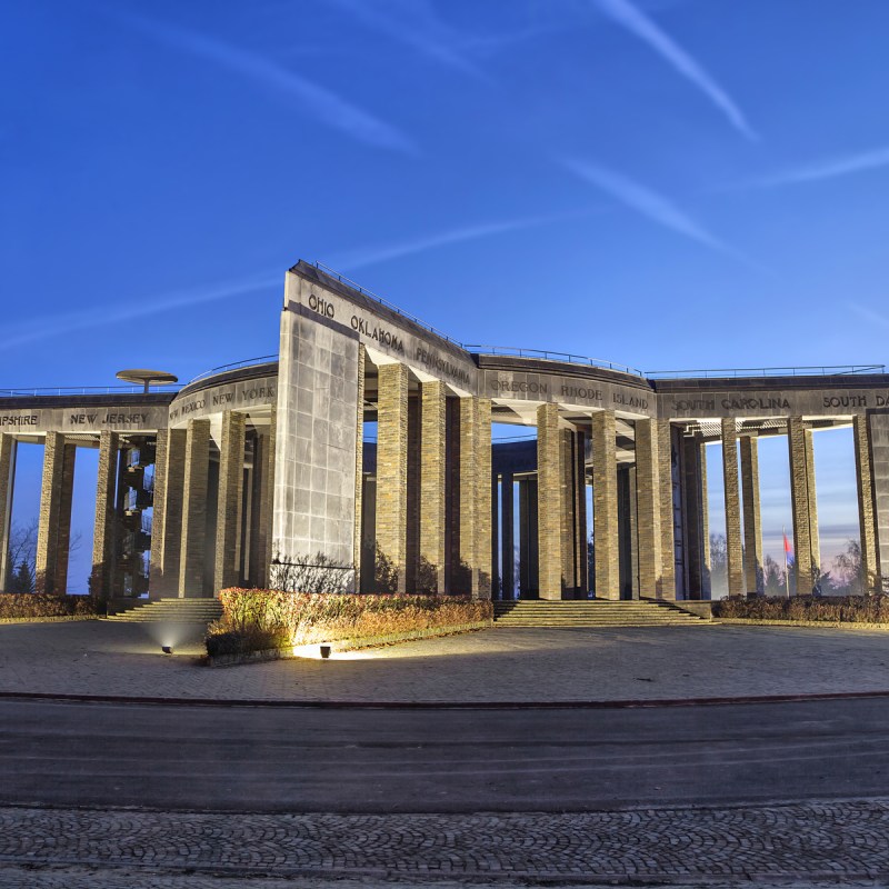 The Mardasson Memorial in Bastogne, Belgium.