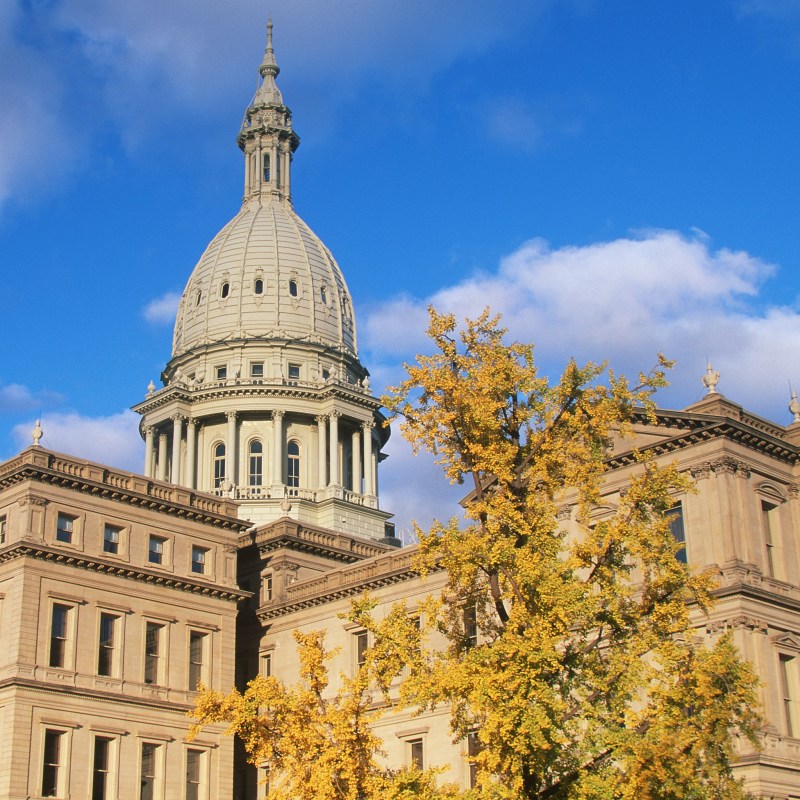 The Michigan State Capitol in Lansing.