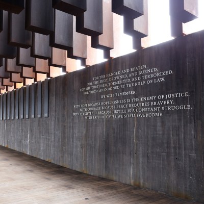 The National Memorial For Peace And Justice in Montgomery, Alabama.