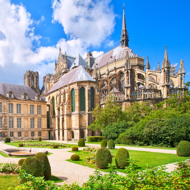 The Notre Dame Cathedral of Reims in France.